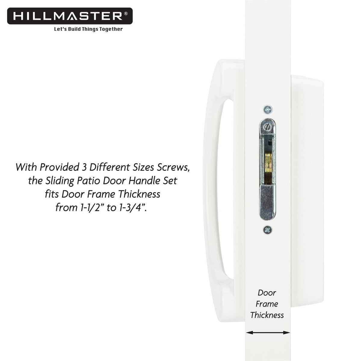 Hillmaster diecast white finish blends with any patio decor.