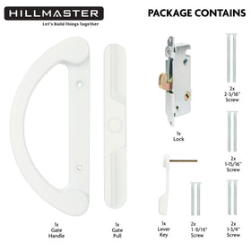 Hillmaster door thickness compatibility for 1-1/4 to 1-3/4 inch doors.