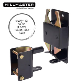 Hillmaster close-up on hinge highlights durable corrosion-resistant hardware.