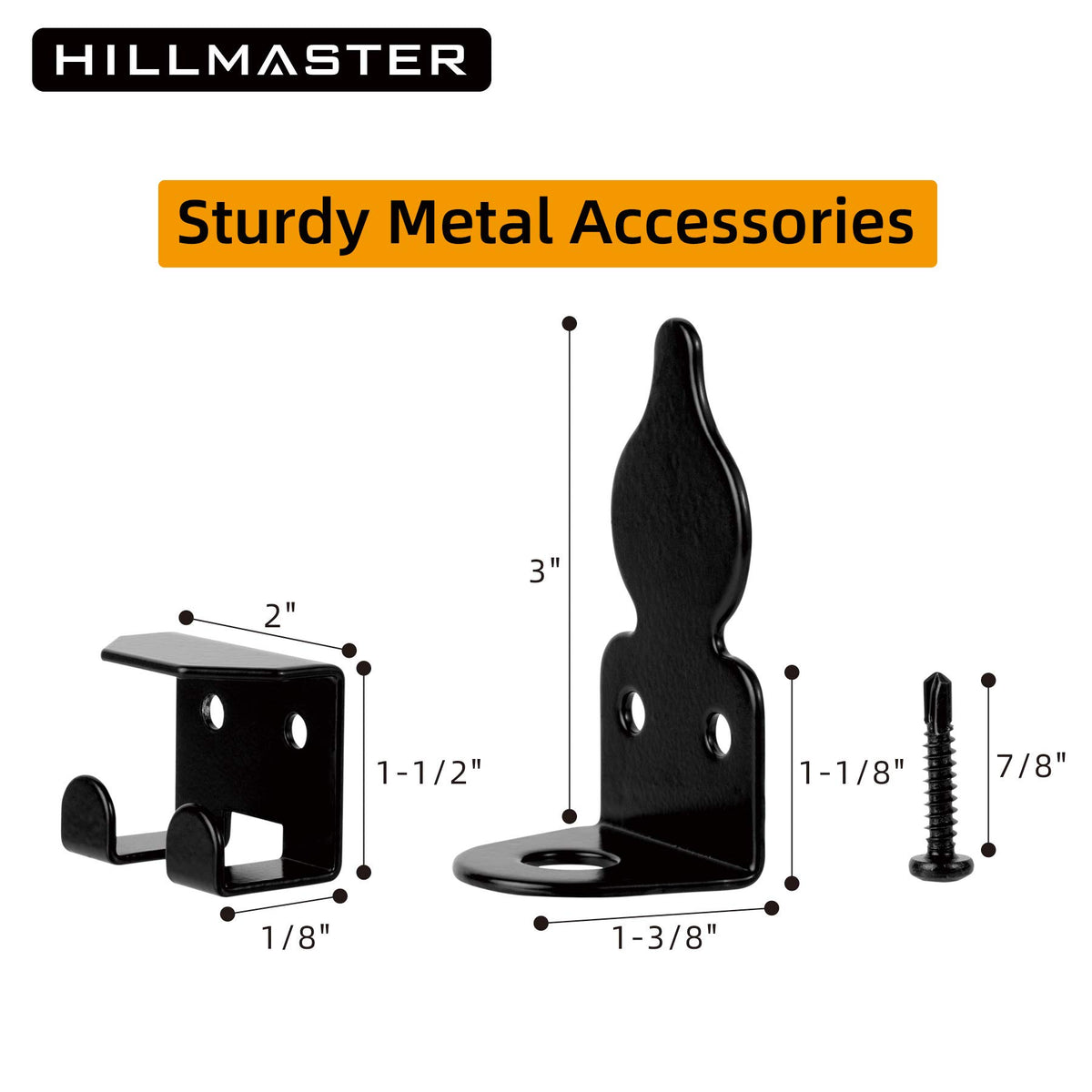 HILLMASTER gate security bolt attached to the gate frame for stability.