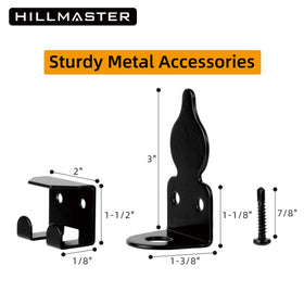 HILLMASTER gate security bolt attached to the gate frame for stability.