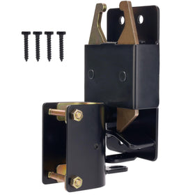Hillmaster heavy duty 2-way gate latch side view for secure farm gates.