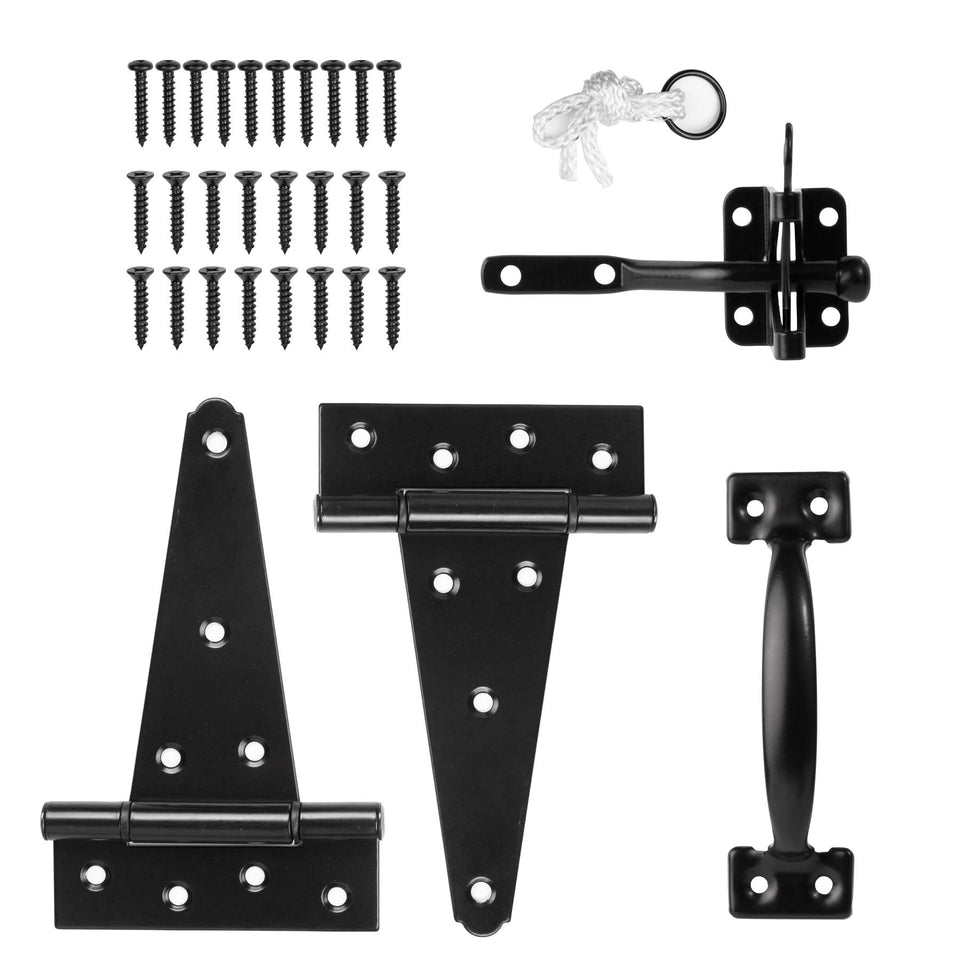 Hillmaster heavy-duty gate latch demonstrates secure self-latching for exterior gates.