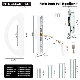 Hillmaster interior handle set featuring mortise lock and thumb latch for smooth operation