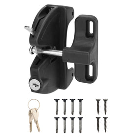 HILLMASTER key lockable gate latch with dual-sided opening for outdoor gates.