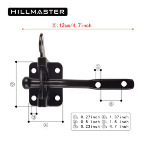 Hillmaster 1.26-inch screws fix latch deeply and firmly.