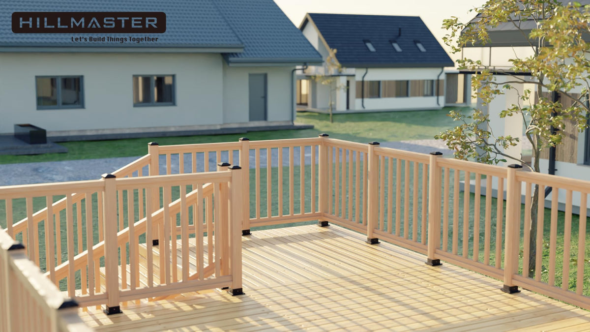 4-piece Hillmaster post cap set with included screws