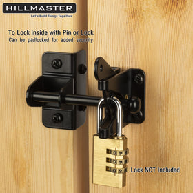 Hillmaster vinyl gate latch improves pet containment