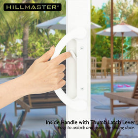 Hillmaster thumb turn lever highlights left right handed usability.