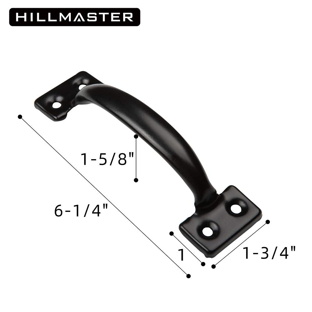 Hillmaster vintage-style gate handle adds classic look with easy grip.