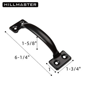 Hillmaster vintage-style gate handle adds classic look with easy grip.