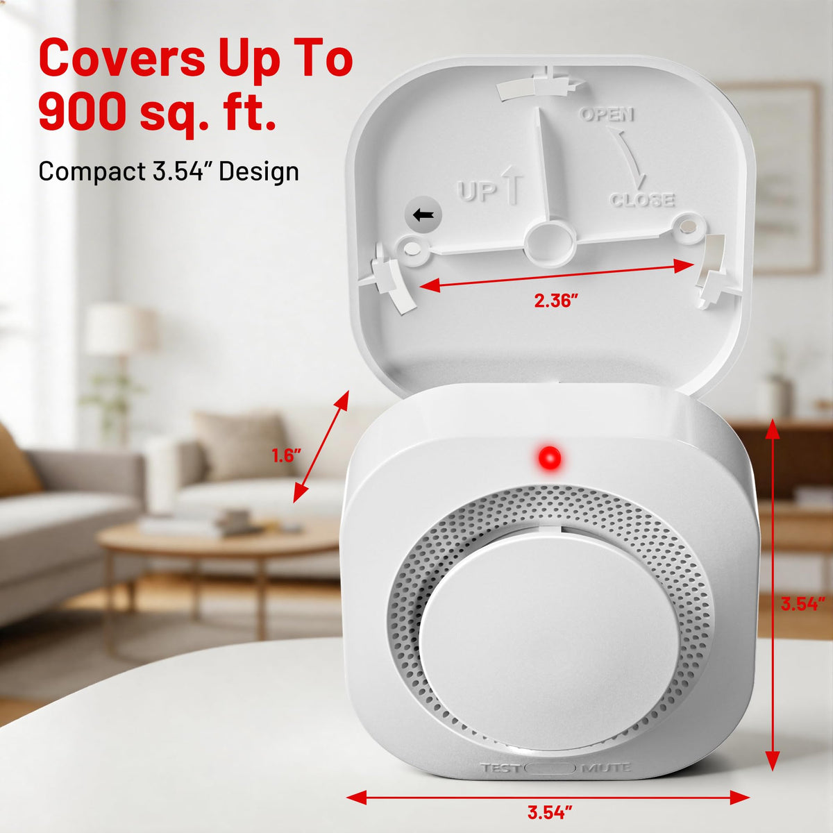 Hilmon kitchen-safe detector reduces false alarms from steam.