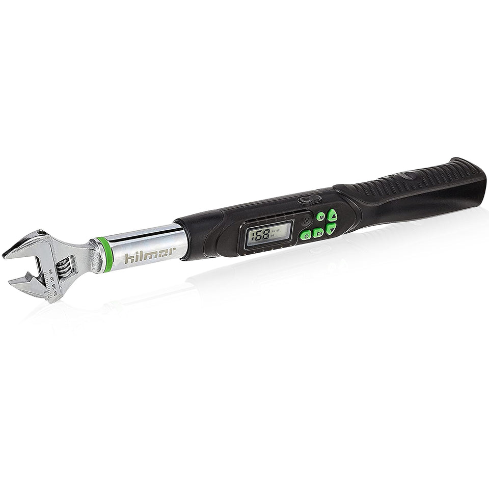 Hilmor 1963826 digital LCD screen showing precise torque values for reliable tightening.
