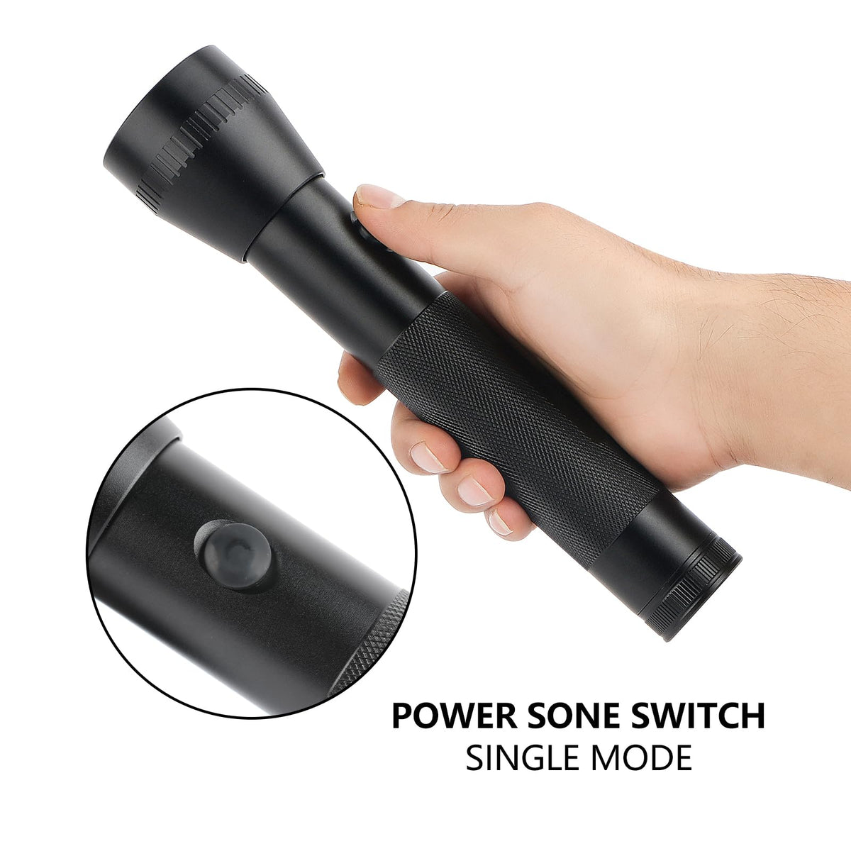 Hilngav flashlight in outdoor use for camping and hiking.