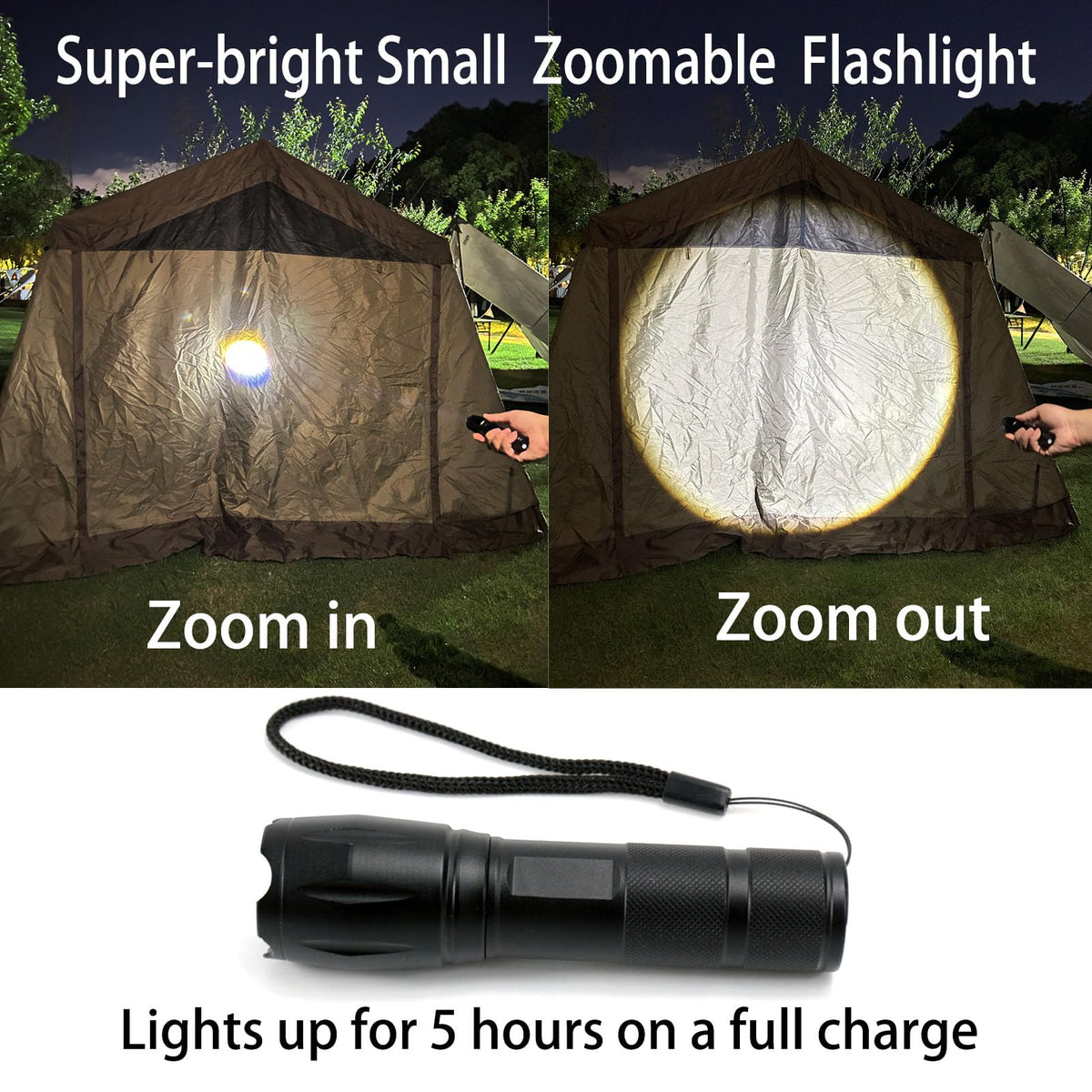 Hilngav compact pocket flashlight fits easily in a glove box or pocket.