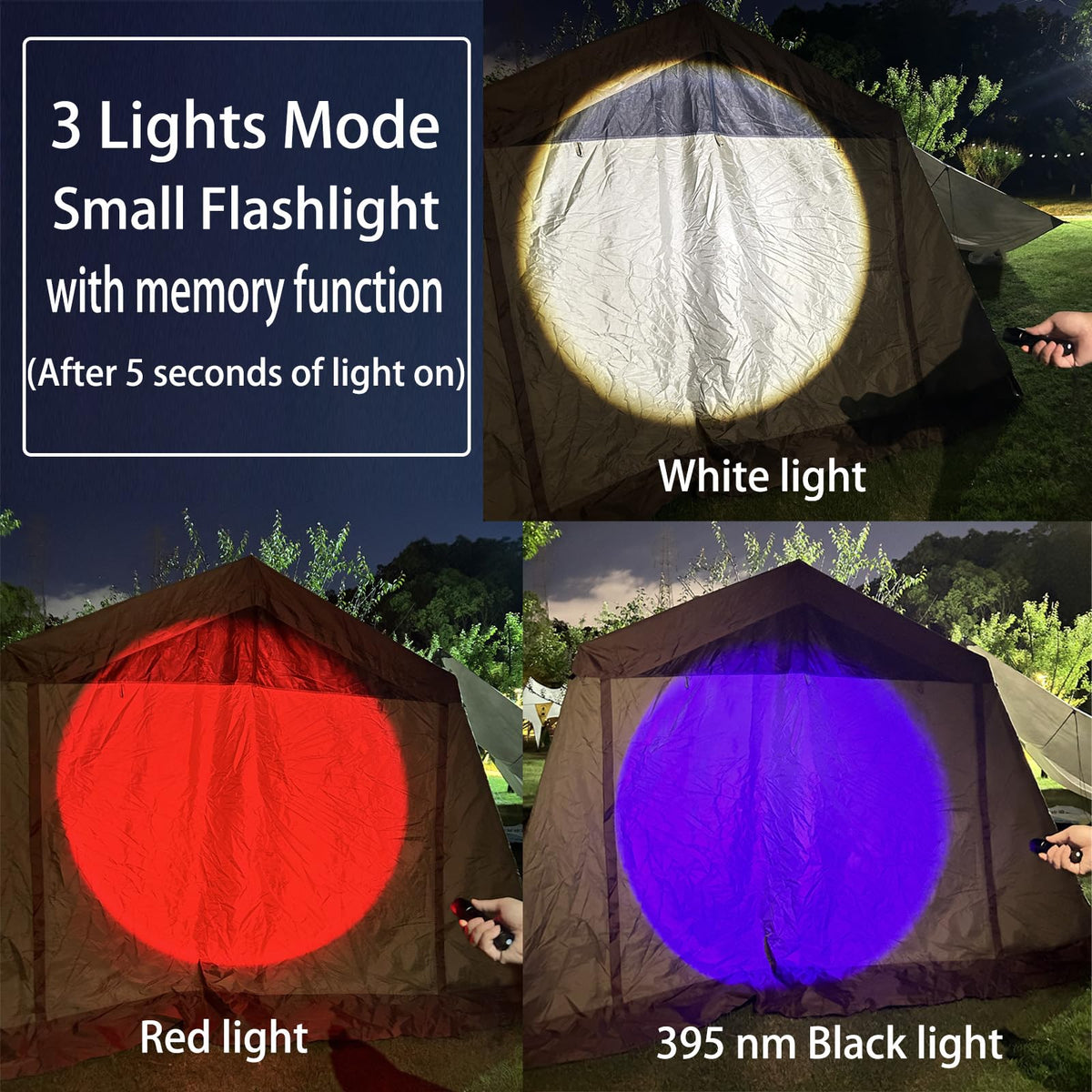 Hilngav red-light mode for nighttime observation without glare.