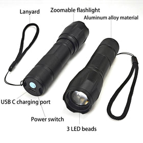 Hilngav rugged aluminum body offers durable outdoor performance.