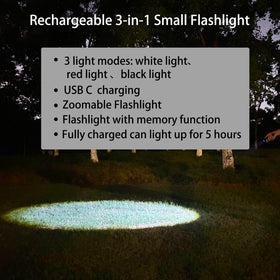 Hilngav white-light mode ideal for general outdoor tasks and indoor use.
