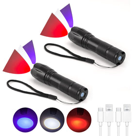 Hilngav LED flashlight with zoomable head for precise long-range spotlight.