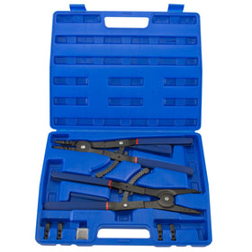 Hiltex 02016 full kit with snap ring pliers for internal and external clips.