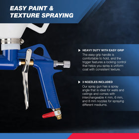 Hiltex 31229 easy-grip handle ensures comfortable spraying during long sessions.