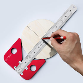 HILTTEIL detachable ruler with metric and inch scales for flexibility.