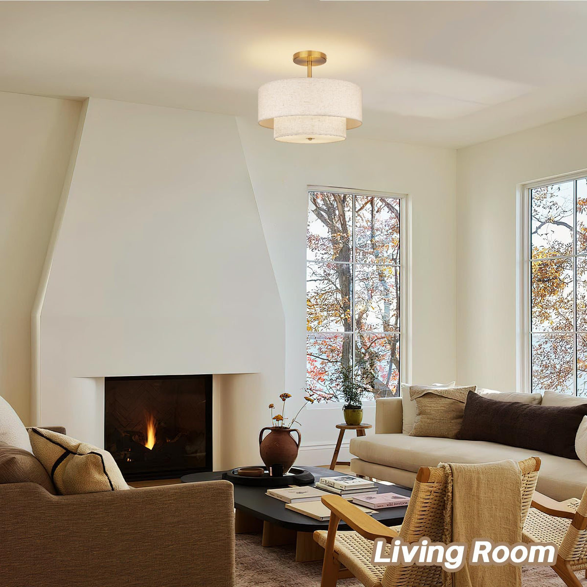 Hiluxia large round light distributes light evenly across spaces.