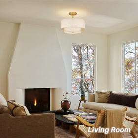 Hiluxia large round light distributes light evenly across spaces.