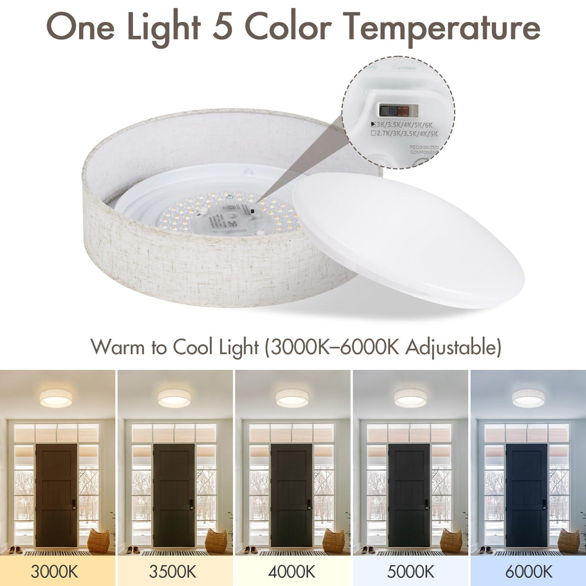 HILUXIA 24W LED with 5CCT color temperature control for customizable ambience