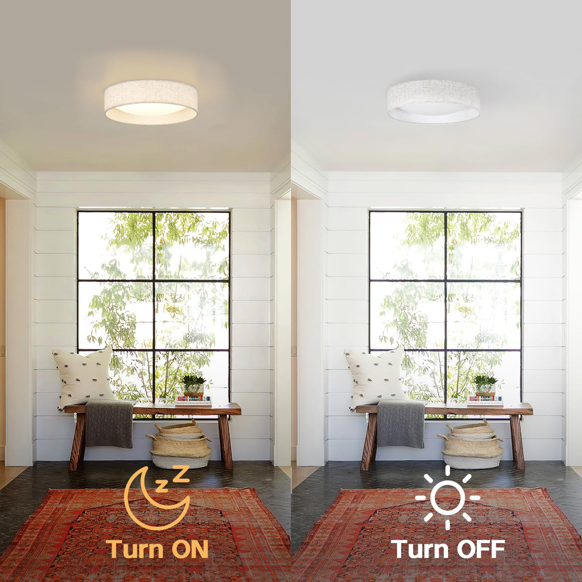 HILUXIA low-profile 3.3-inch thick ceiling light ideal for low ceilings