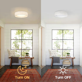 HILUXIA low-profile 3.3-inch thick ceiling light ideal for low ceilings