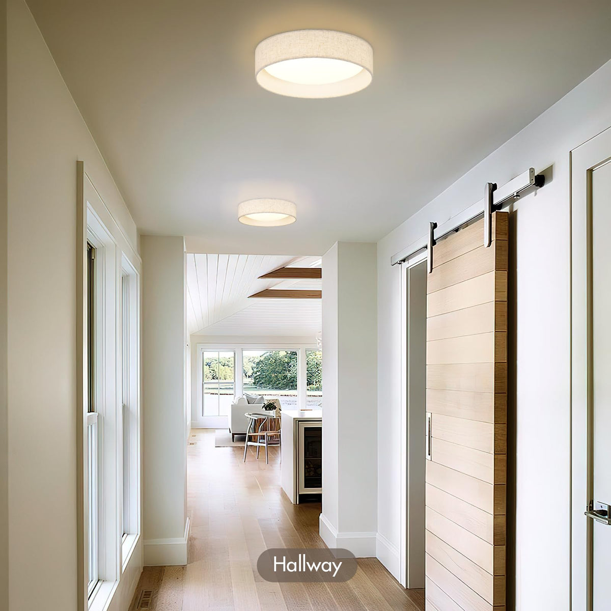 HILUXIA two-pack room application showing consistent lighting