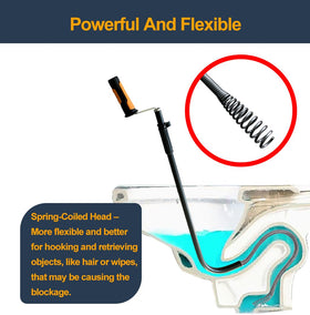 HimaPro ergonomic, non-slip handle provides comfortable grip in wet bathrooms.