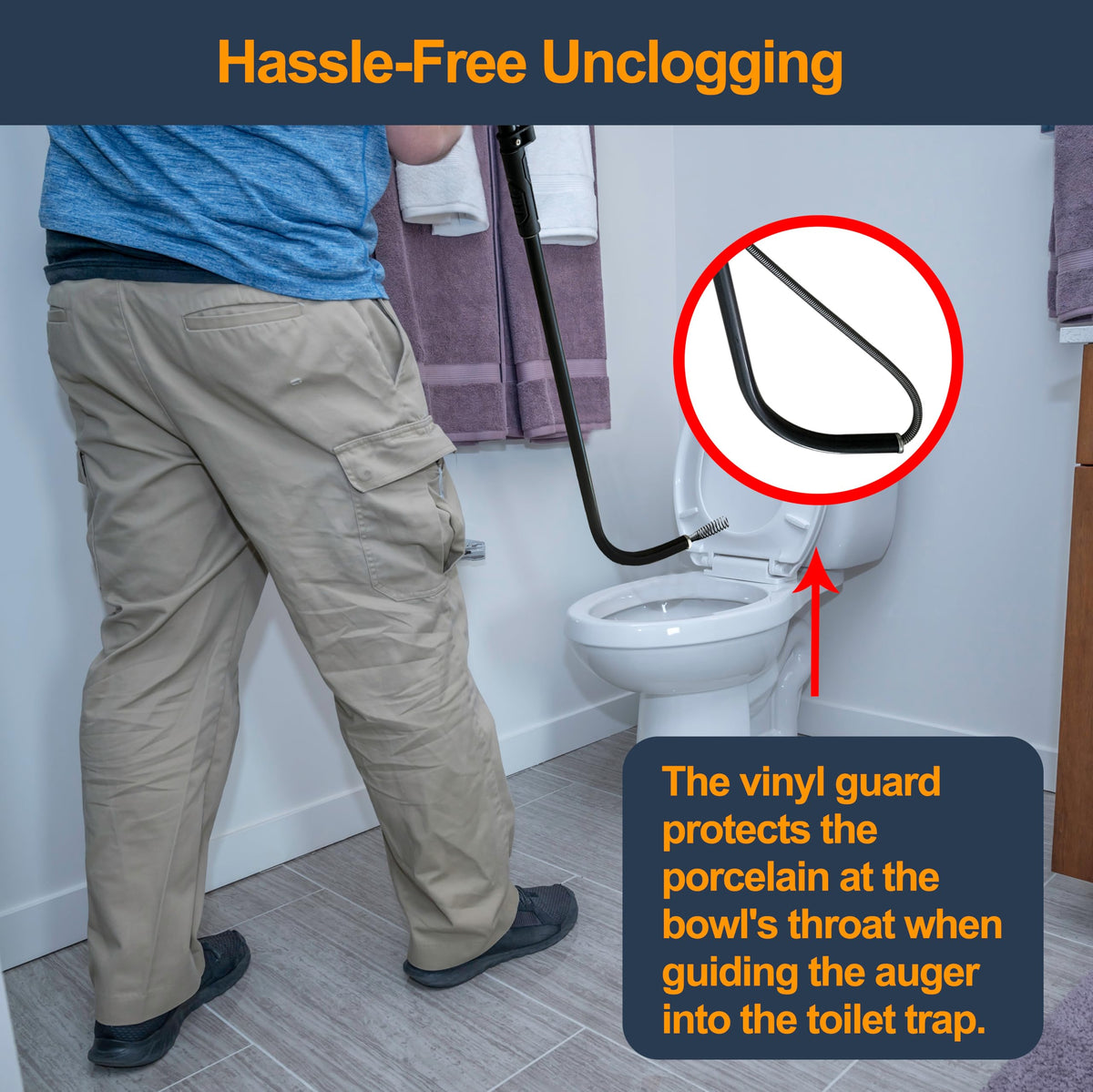 HimaPro extended reach helps tackle deep blockages without extra twisting.
