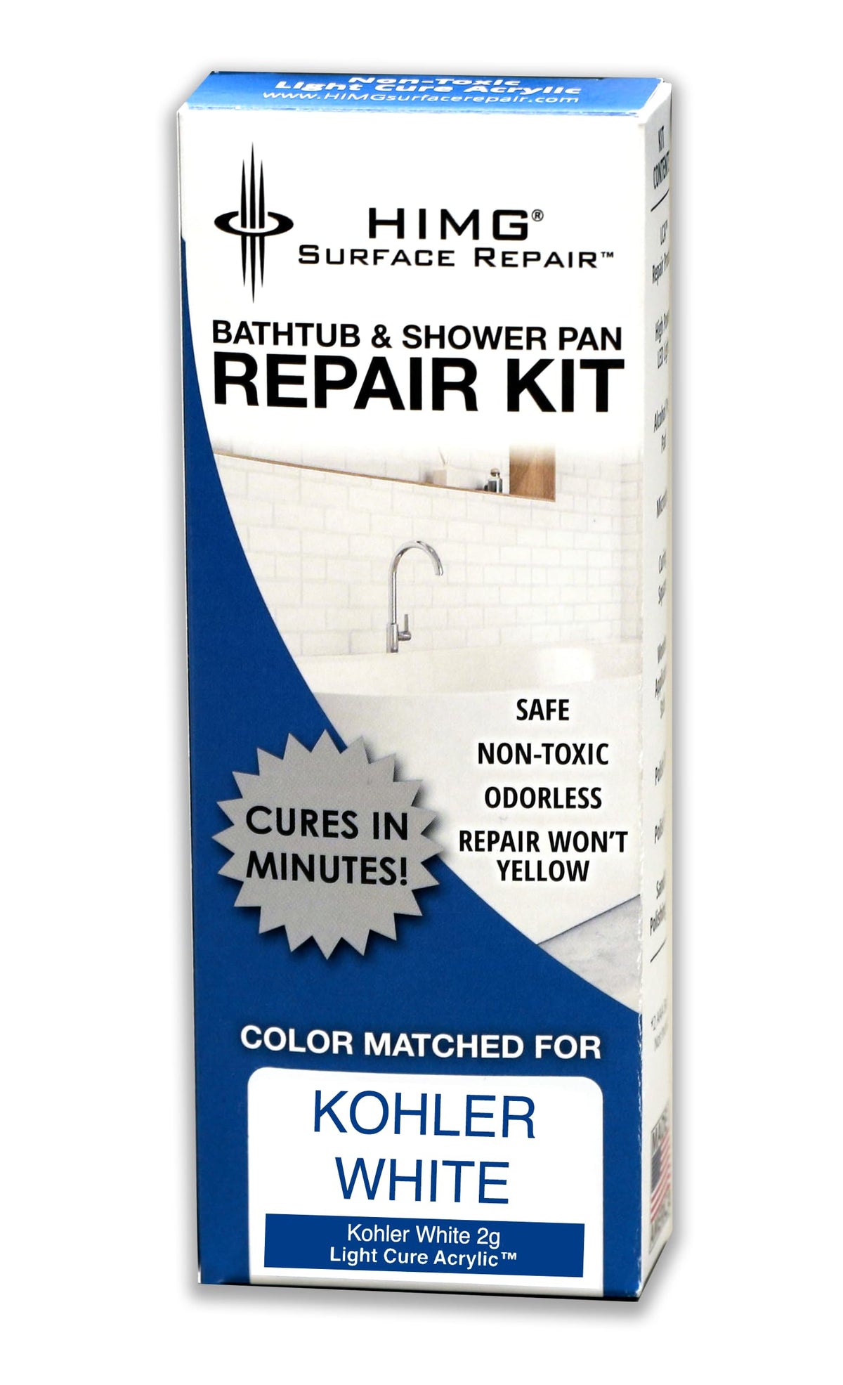 HIMG Bathtub Repair Kit packaging presents a ready-to-use solution for quick touch-ups.
