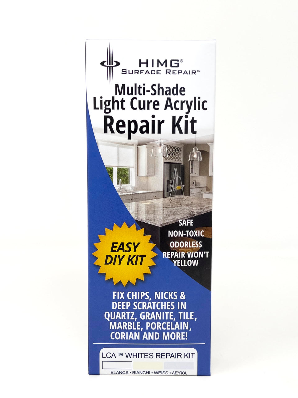 HIMG White Tones quartz repair kit bundle for quick countertop fixes