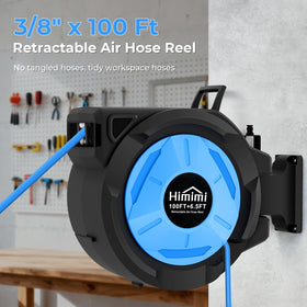 Himimi air hose with brass fittings provides leak-free operation in workshops.