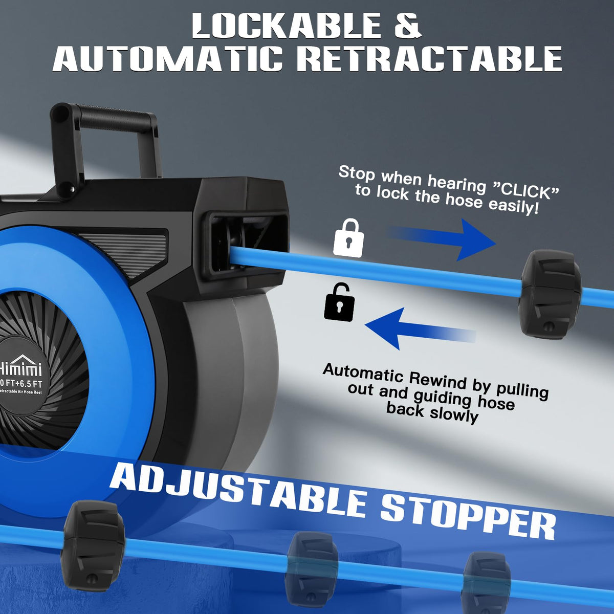 Himimi hybrid hose 3/8 inch handles tough temps and high pressure.