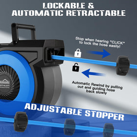 Himimi hybrid hose 3/8 inch handles tough temps and high pressure.