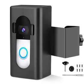Himtop anti-theft mount front view secures most video doorbells safely