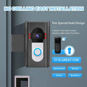 Himtop anti-theft mount side view shows no-drill installation option