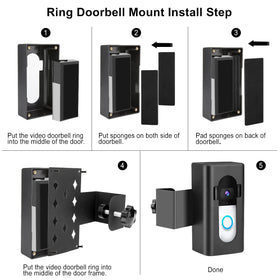 Himtop apartment-friendly mount protects doorbell in rentals
