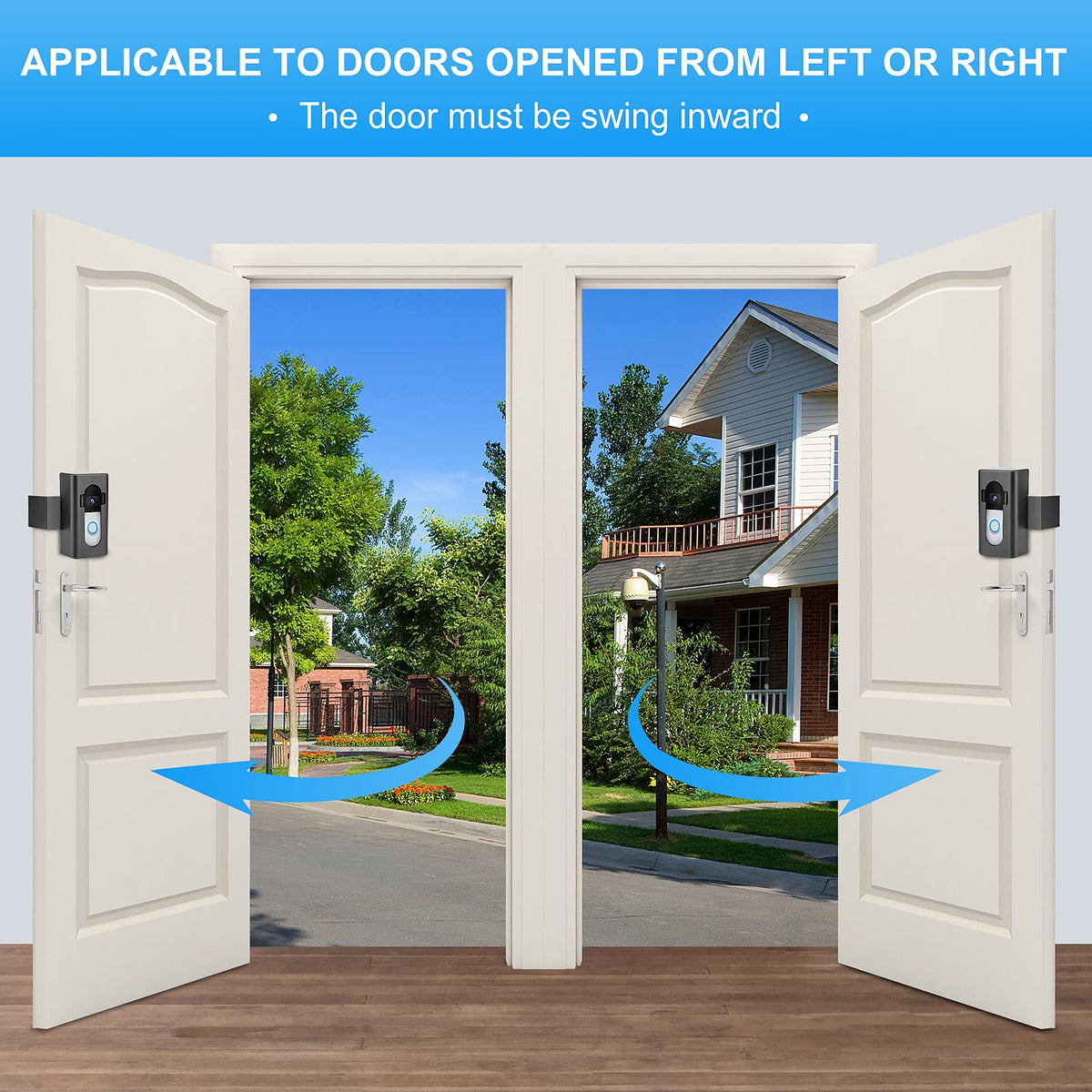 Himtop ABS-metal doorbell holder highlights sturdy security