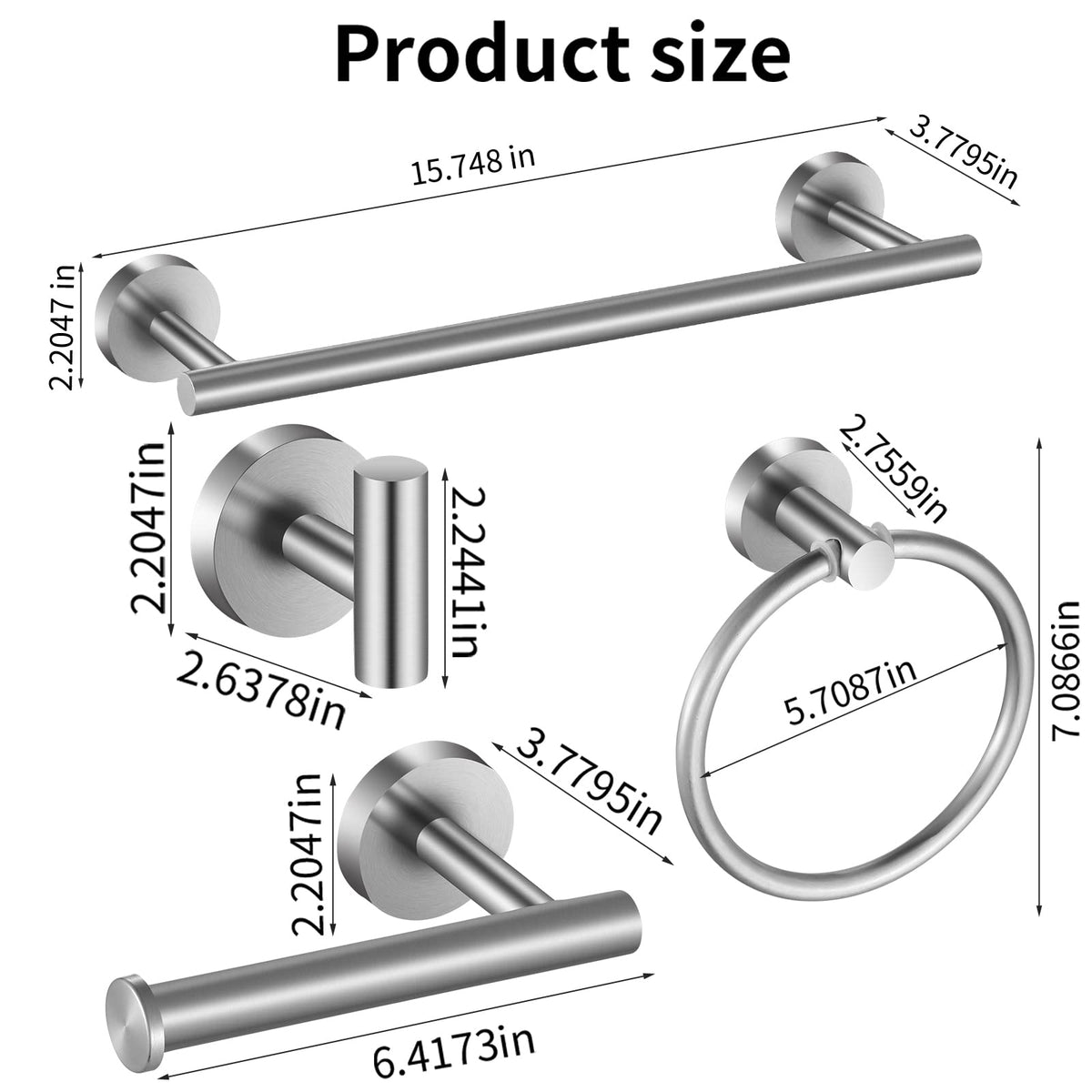 Hinmood toilet paper holder helps prevent paper slips.