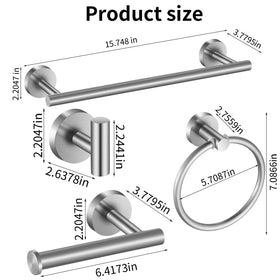 Hinmood toilet paper holder helps prevent paper slips.