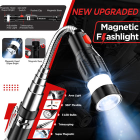 Hinshark adjustable neck enables 360-degree light angle for precise work.