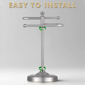 Easy tool-free assembly of Hioflyme hand towel stand
