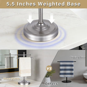 Hioflyme S-shaped bars holding two towels for efficient drying