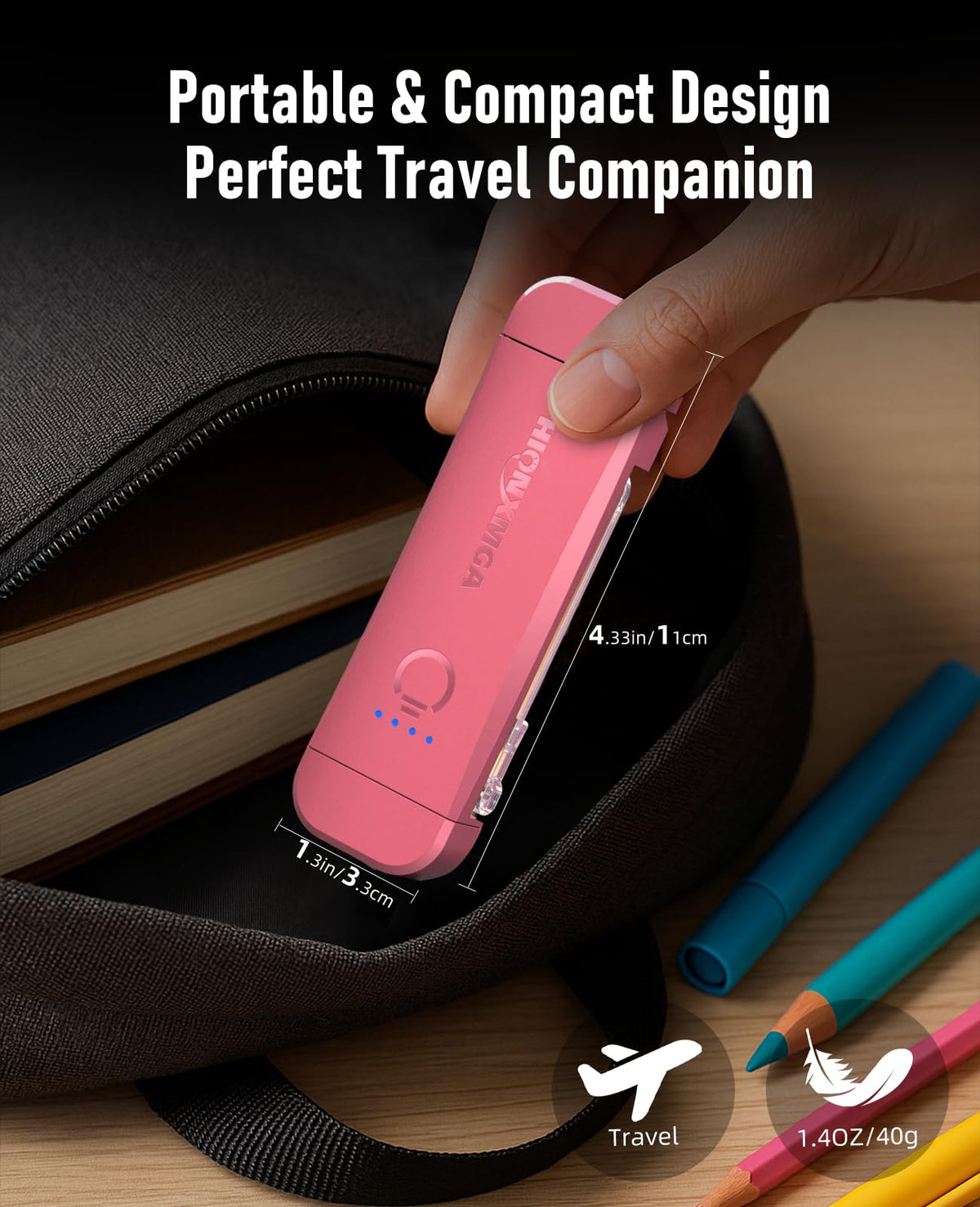 HIONXMGA rotatable head adapts to desk or bed reading