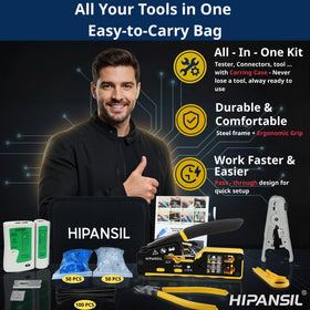 HIPANSIL pass-through crimp tool delivers precise terminations for faster installations